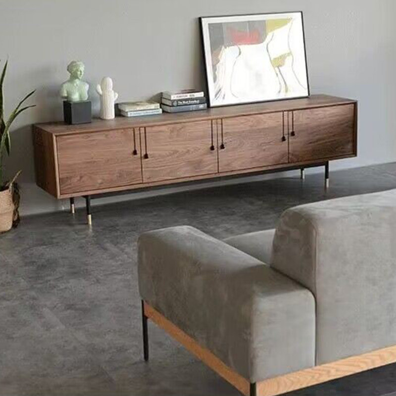 Modern living room solid wood TV stand