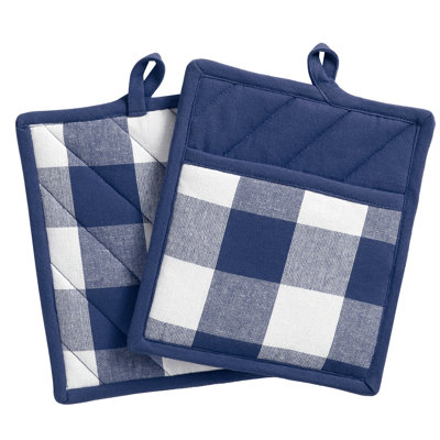 Gracie Oaks Skookum Plaid Potholder Set