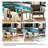 Junco Teak Outdoor Two-Person Patio Set With Cushions And Side Table-124178251-124178244