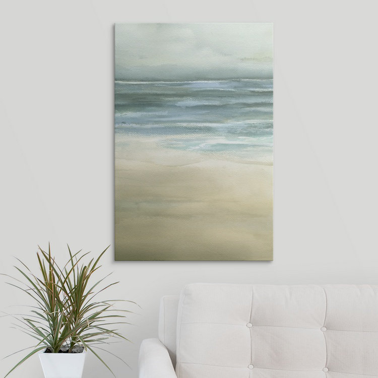 Tranquil Sea " Tranquil Sea II " by Jennifer Goldberger, 30" H x 20" W x 1.5" D, Canvas