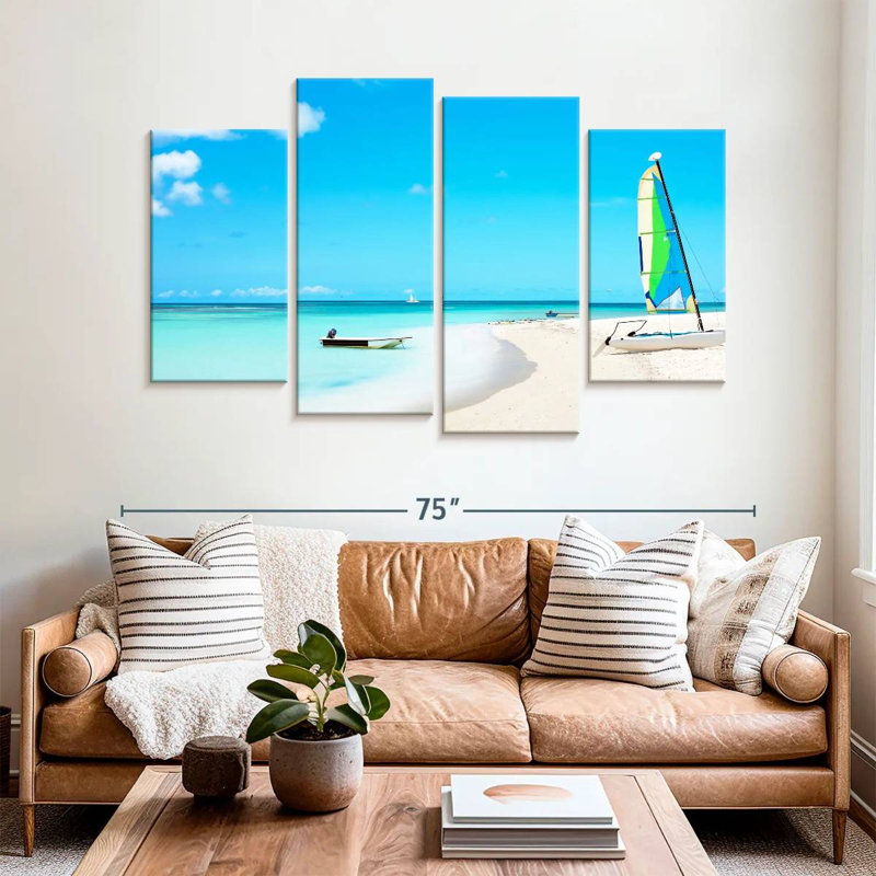 Gillard Sailing In Aruba, 42" H x 68" W