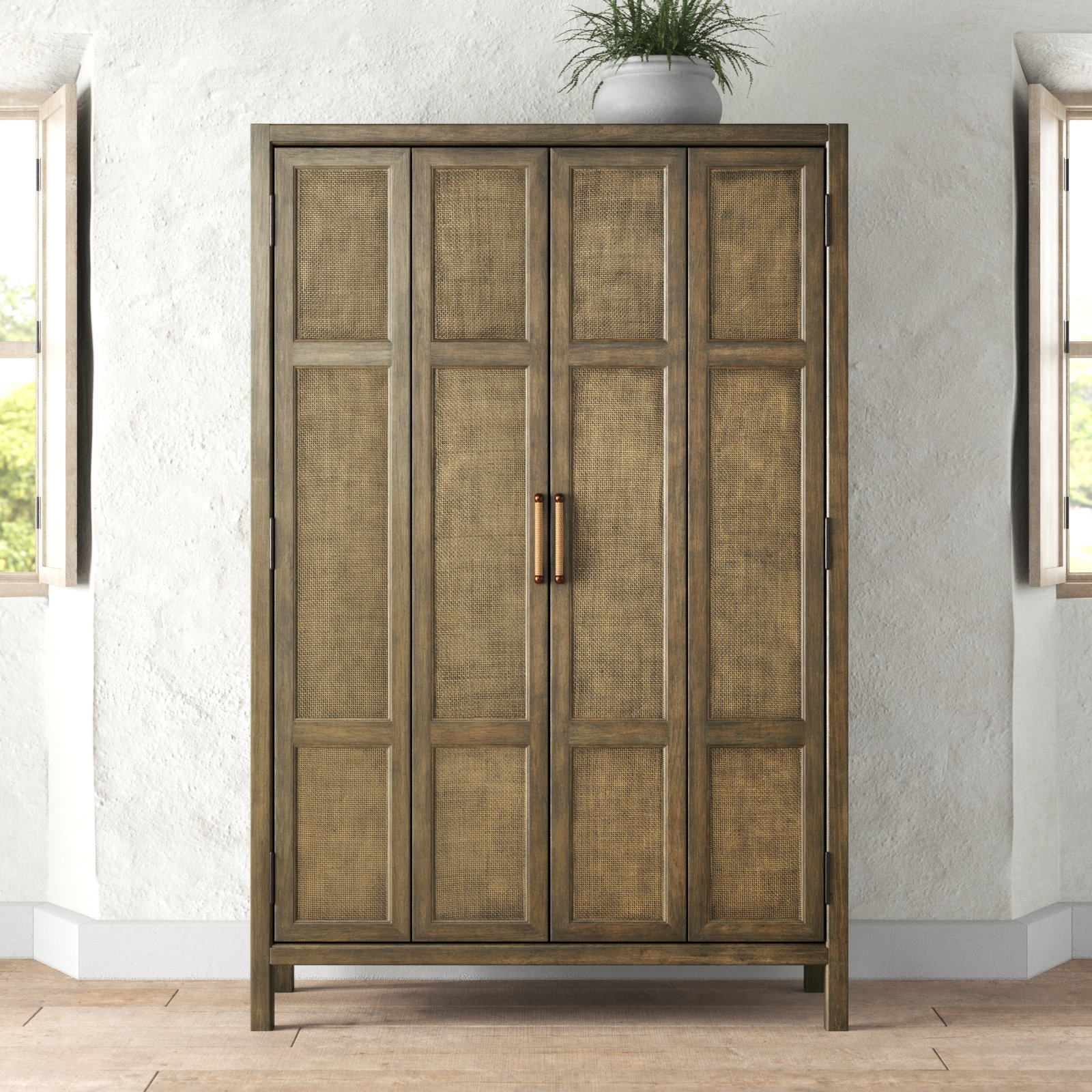 Surfrider 50.75'' Bar Cabinet, Brown