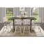 Rustic Look Distressed Grey Finish 1Pc Counter Height Dining Table Solid Rubberwood Kitchen Dining Furniture