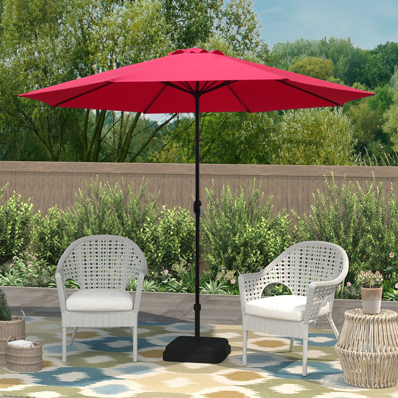 Parasol de marché octogonal Fazlie, Rouge