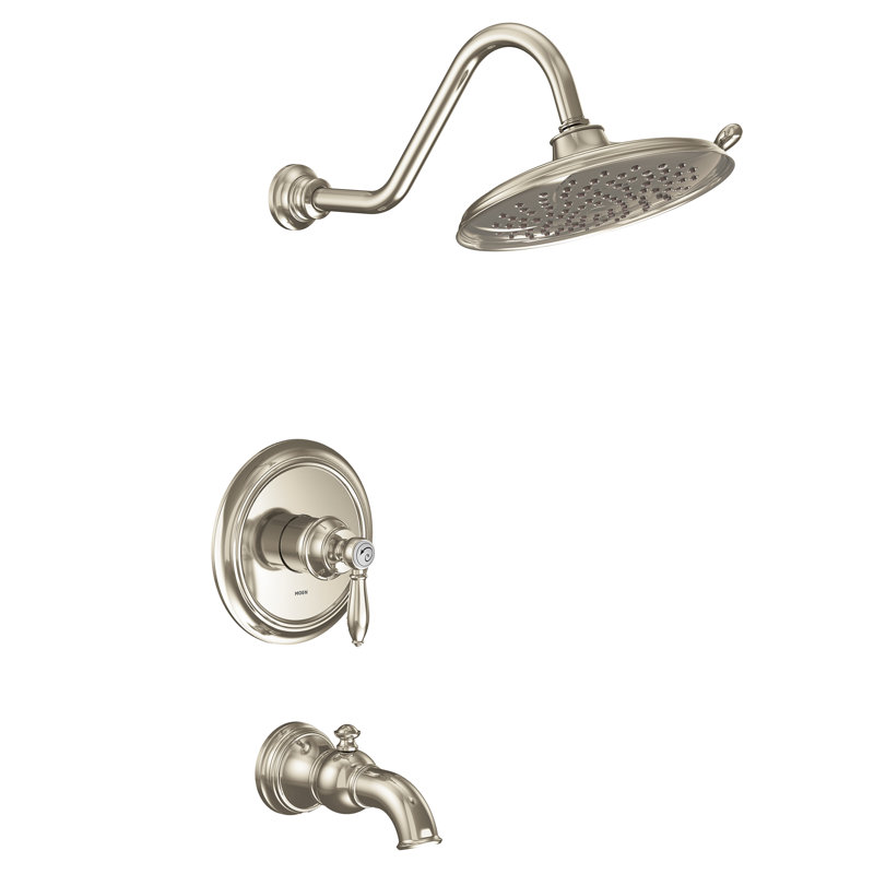 Robinet de baignoire et douche Weymouth Eco Performance, Nickel poli