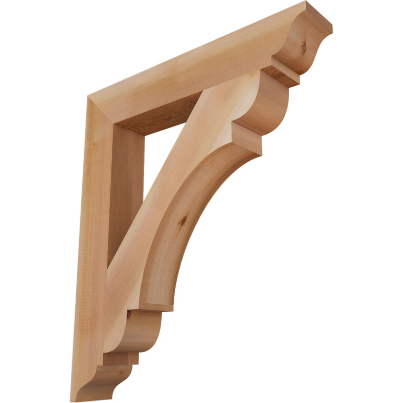 Support olympique traditionnel, H 28 po x l 3,5 po x P 24 po, Cèdre rouge de l'Ouest (lisse)