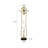 65.35"Luxurious and high-end golden floor pendulum piece large clock