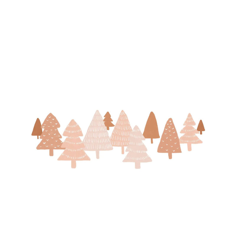Blush Winter Trees - Wrapped Canvas Print, 66.04 cm H x 45.72 cm W x 1.91 cm D