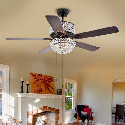 Caruthersville 52'' Ceiling Fan with Light Kit