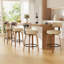 Tabouret de bar pivotant chic en cuir pour un confort et un style ultimes-212838760-212838768