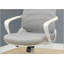 Chaise de bureau, hauteur réglable, pivotante, ergonomique, accoudoirs, bureau d'ordinateur, travail, filet gris, métal chromé, contemporain, moderne-1550938366-1550938365