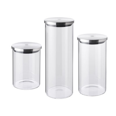 Borosilicate Glass Storage Jar Set