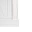 Buffet de 63 po avec 2 tiroirs, support de porte, tablettes réglables, blanc, pour salon, glissières de tiroir-130040465