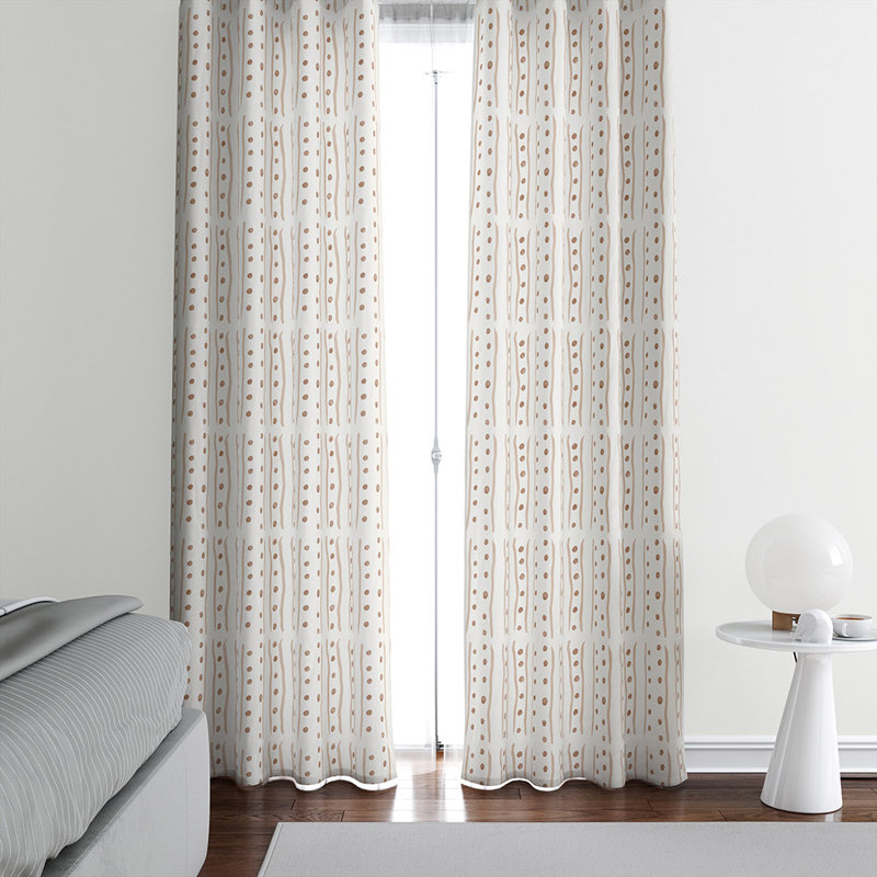 Panneaux de rideaux semi-transparents abstraits, L 56 po x L 78 po