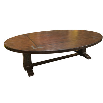 Gothic Solid Wood Trestle Dining Table
