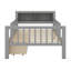 Lit simple avec tiroirs et tablettes de rangement-262780912