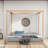 King Size Canopy Platform Bed With Support Legs