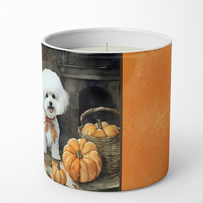 Bougie parfumée Pumpkin Pie avec support en céramique