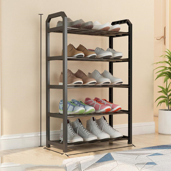 Yaheetech 18 Hooks Coat Rack with 3-Tier Shoe Rack Bench