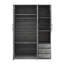 2-Doors Wooden Wardrobe Storage For Bedroom-1129339693