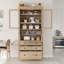 Armoire de rangement autoportante pour cuisine, armoire multifonctionnelle à 3 tiroirs, tablettes réglables et prise de courant pour la salle à manger et le salon-1052741676