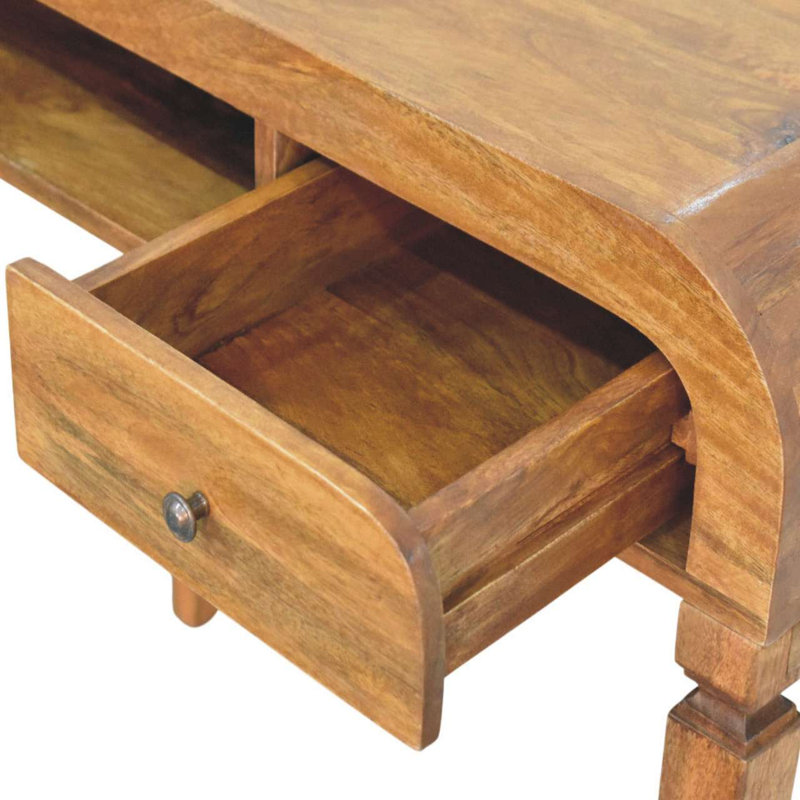 Bureau d'écriture courbé