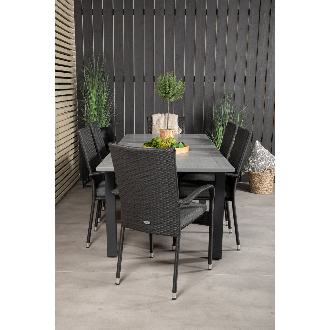 Jayesh 6 Seater Dining Set with Cushions