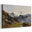Edward Theodore Compton «Alpine Landscape with Sheep» - Art mural de qualité musée sur toile tendue-1353034999