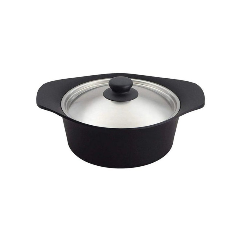 Poêle Sori Yanagi TEKKI (fonte) (profonde) 22 cm avec couvercle en acier inoxydable
