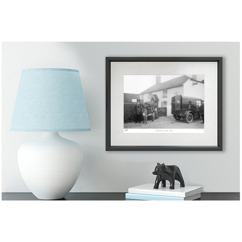 Clovelly, Mail 1936 - Single Picture Frame Print, 60cm H x 80cm W x 2.3cm D