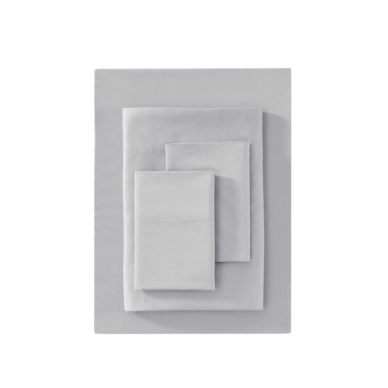 Ensemble de draps Vera Wang, Gris, Ensemble de draps et de 2 taies d'oreiller pour tr