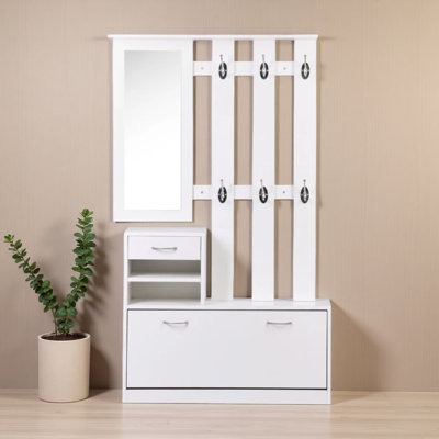 Armoire à portes avec miroir