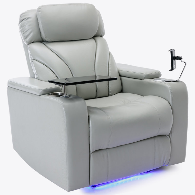 Recliner Chair, Light Gray