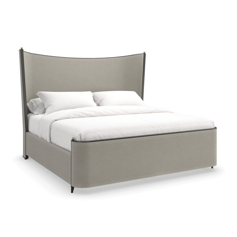 Provence Upholstered Spindle Bed, King