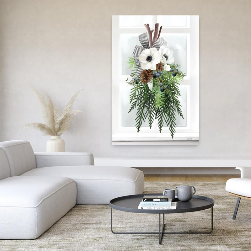 Art contemporain fleur de pin Juniper, H 60 po x l 40 po