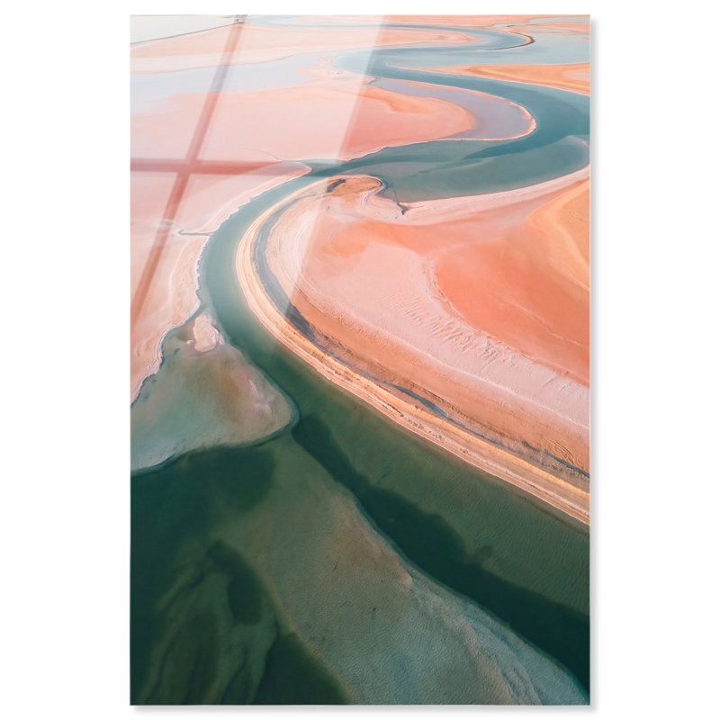 Peach Sand Print by Oliver Gal, 10"H x 15"W, High-Gloss Acrylic Print