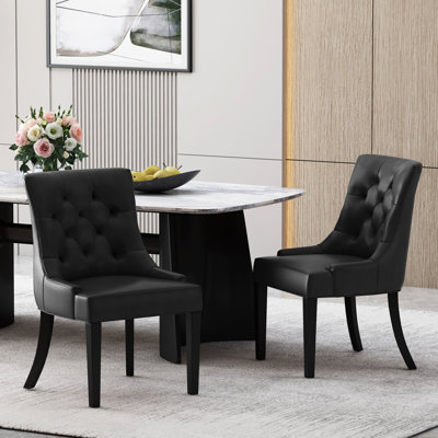 Chaise de salle à manger moderne 2 pi
