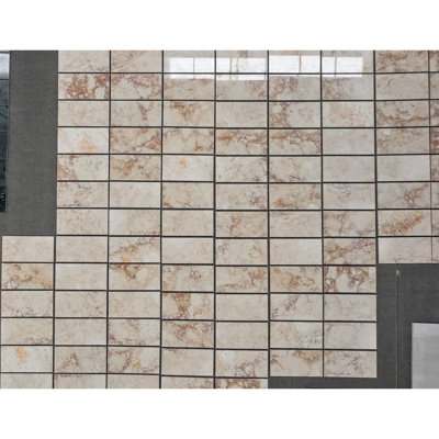 Pink Genuine Marble 12x24 Inch Polished Tiles For Dining Room Wall And Floor, 4 Pieces Per Box, Rare Stone Kitchen Unique Design