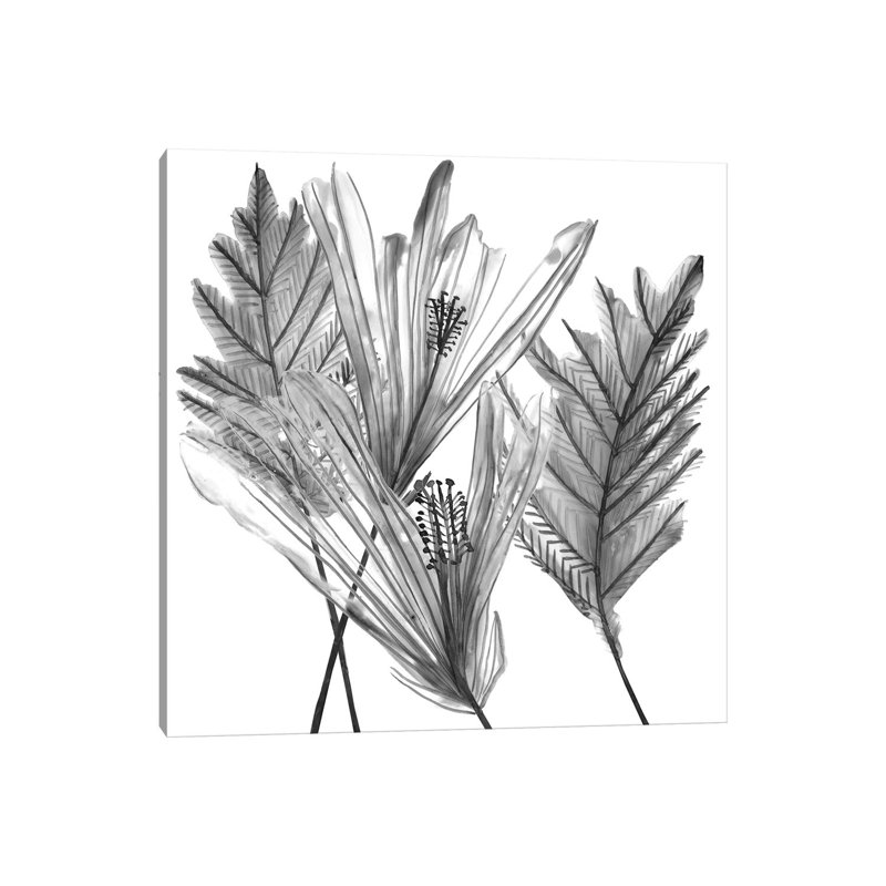 Floral Silhouette I by Melissa Wang - Wrapped Canvas Print, 30.48 cm H x 30.48 cm W