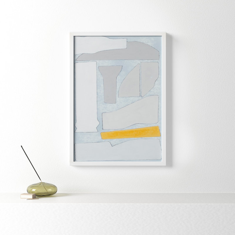 Elements Of The Chateau II by Rob Delamater, White, 41" H x 29" W x 1" D
