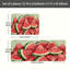 Tapis de cuisine Watermelon Slice, 2 pièces, rouge vert vert clair