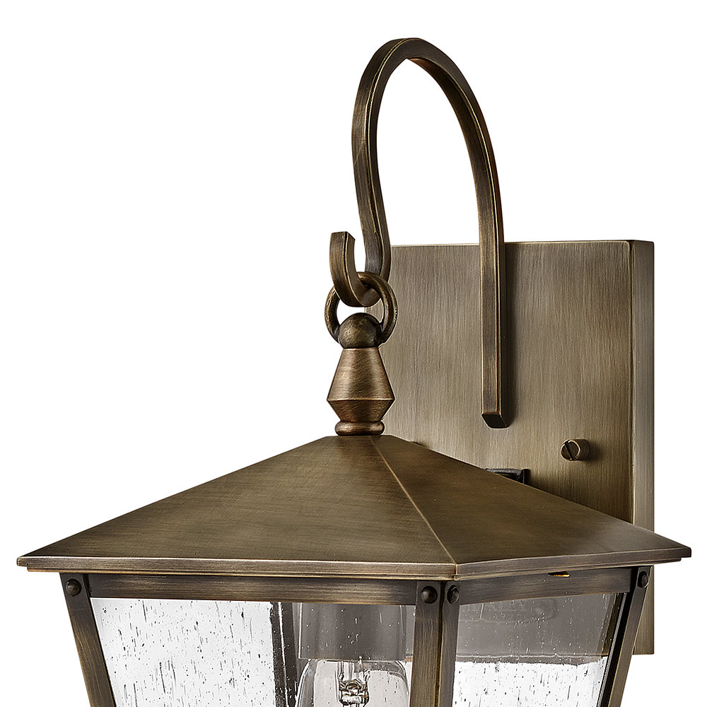 Huntersfield 1-Light Outdoor Wall Lantern, Burnished Bronze