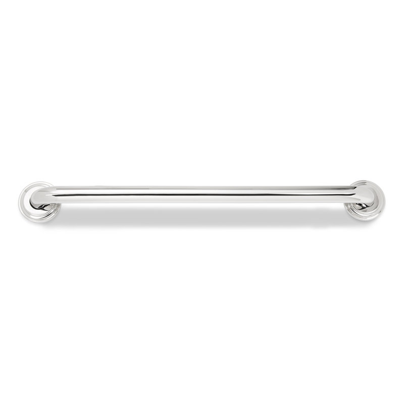 Barre d'appui droite en acier, l 24 po