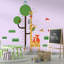 Animal Measurement Kids Wall Sticker