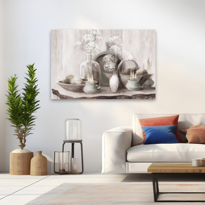 Rustic Elegance I Neutral Contemporary, H 48 po x l 32 po