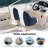 Gymax Pontoon Boat Seat Waterproof Universal Boat Seat w/Ergonomic Seat Thick Cushion Blue