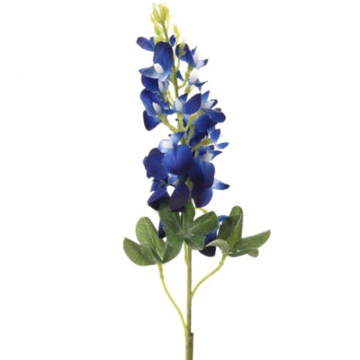 Fleur artificielle tige bleu foncé bleu