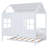 Wood House Bed With Trundle, Wooden Daybed-535132135