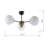3 Lights Metal Globe Flush Mount