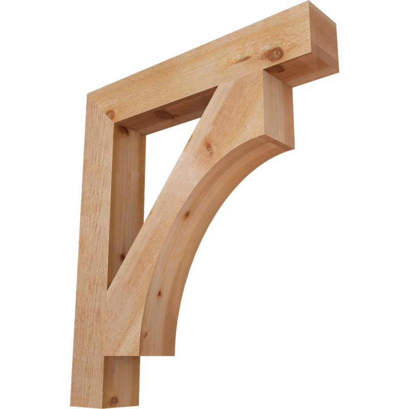 Support Westlake Block Rough Sawn, Cèdre rouge, H 42 po x l 6 po x P 36 po